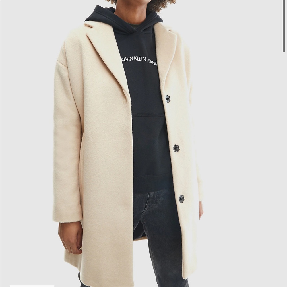 Wool blend coat